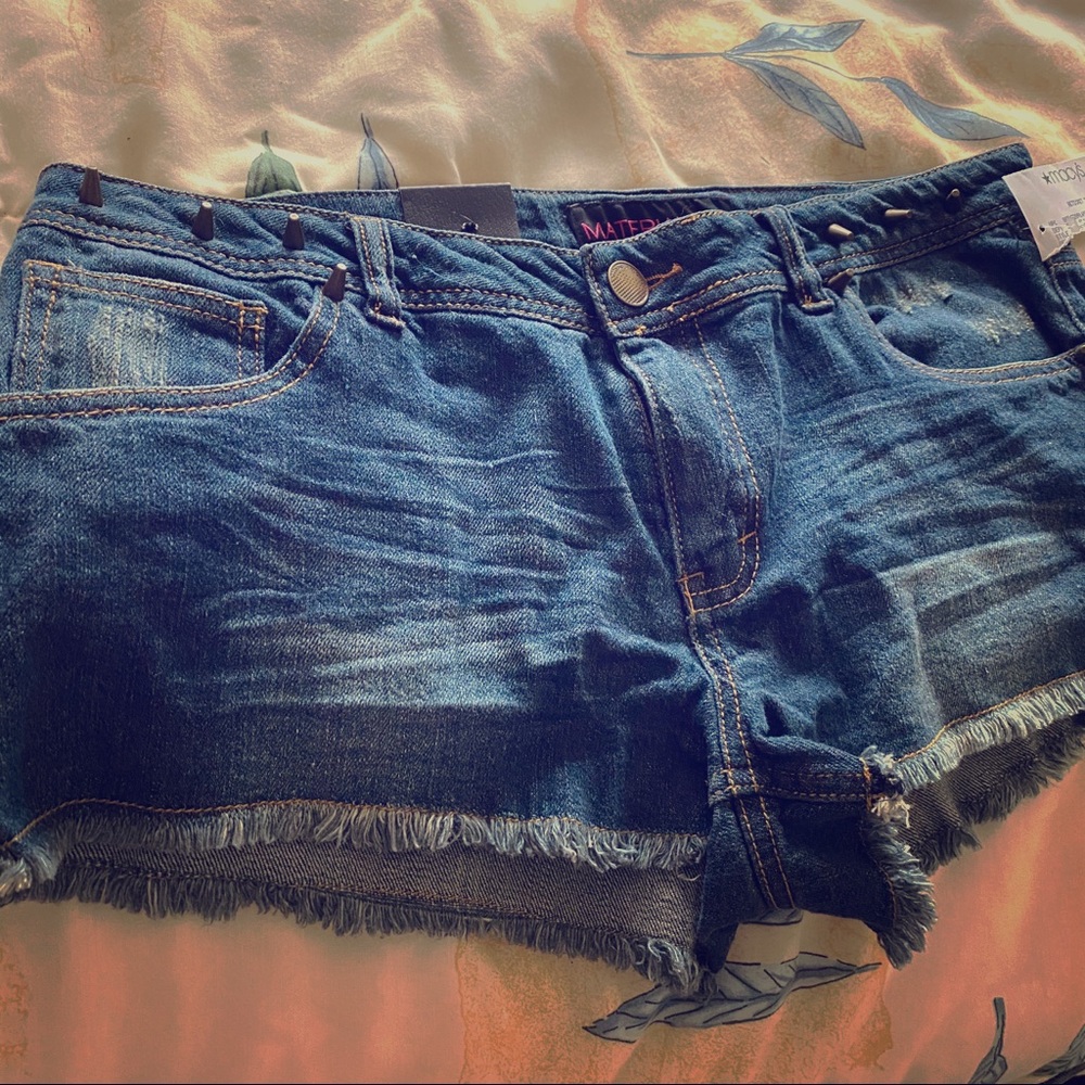 Material Girl spike shorts
